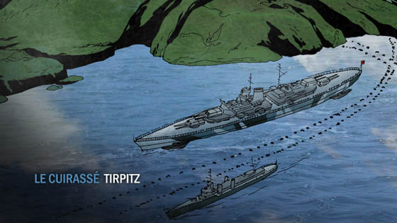 Le cuirassé allemand Tirpitz