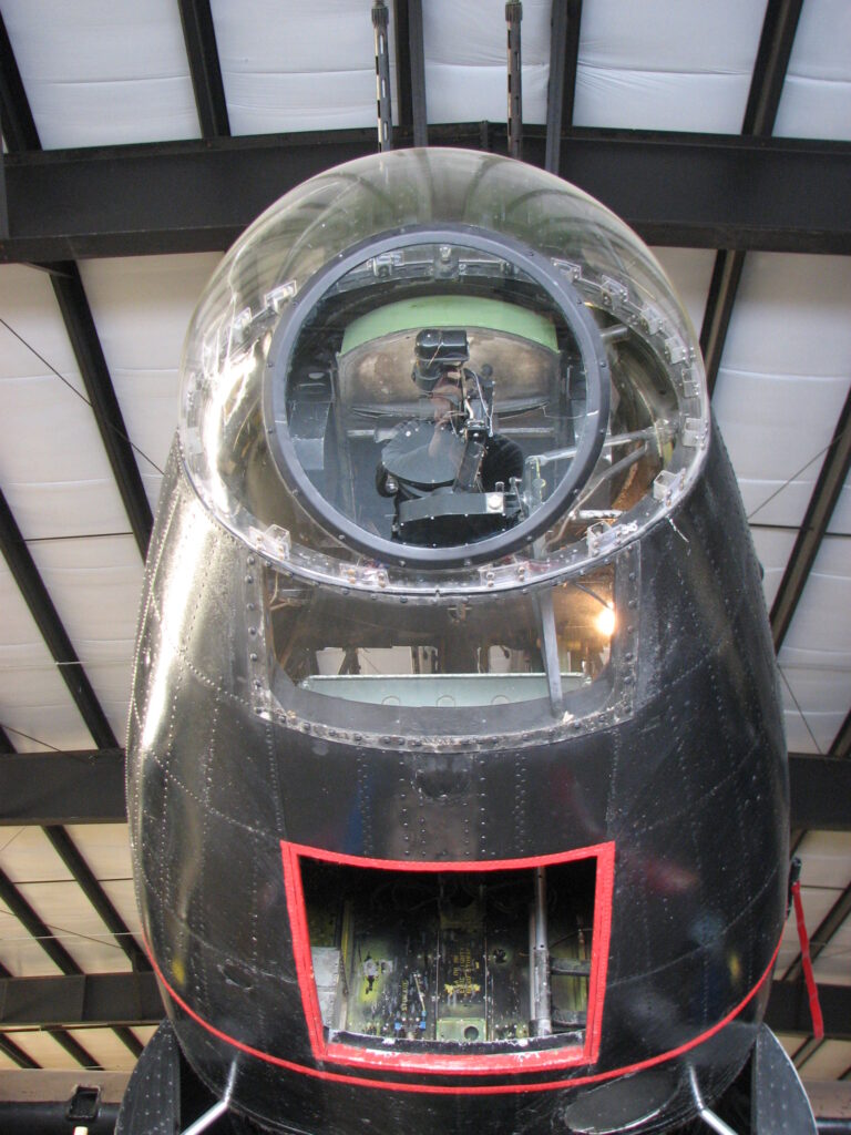 Nose of an Avro Lancaster bomber