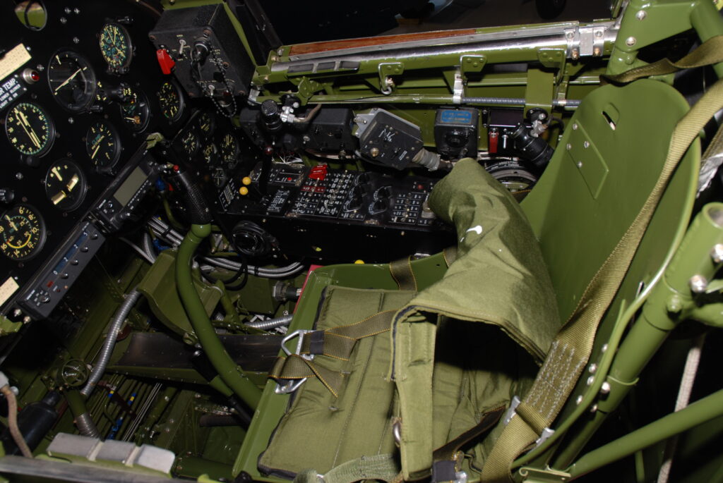 Corsair cockpit seat