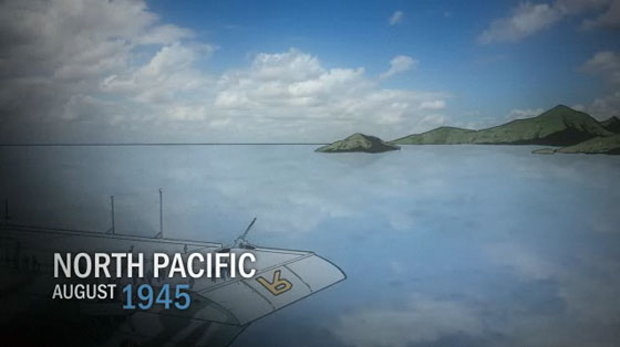 HMS Formidable in the Pacific, near Japan