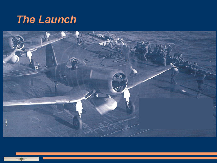 Aircraft launching from the deck of HMS Formidable