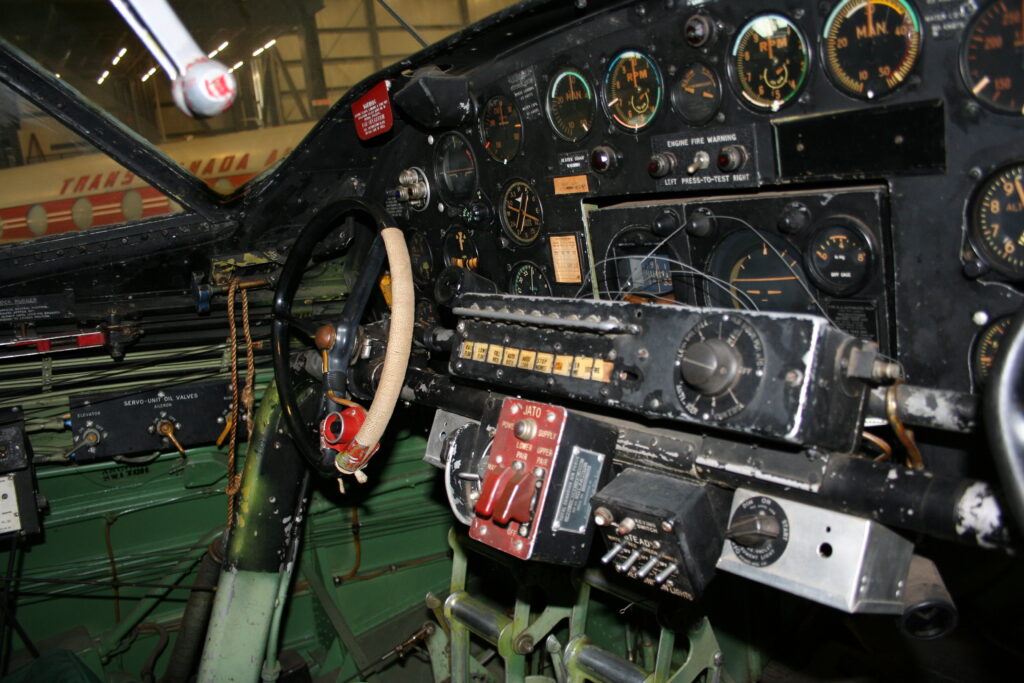 Canso cockpit console