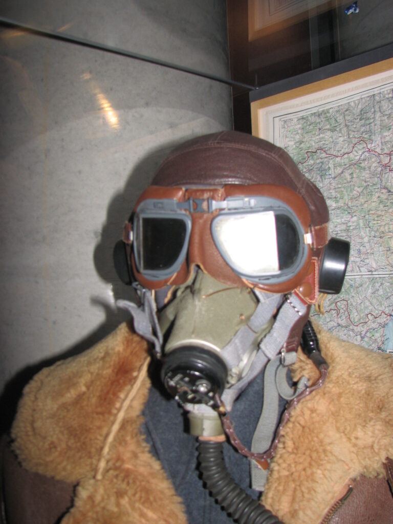 Bomber Command goggles and oxygen mask